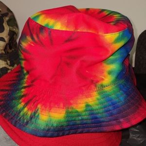 Rainbow bucket hat